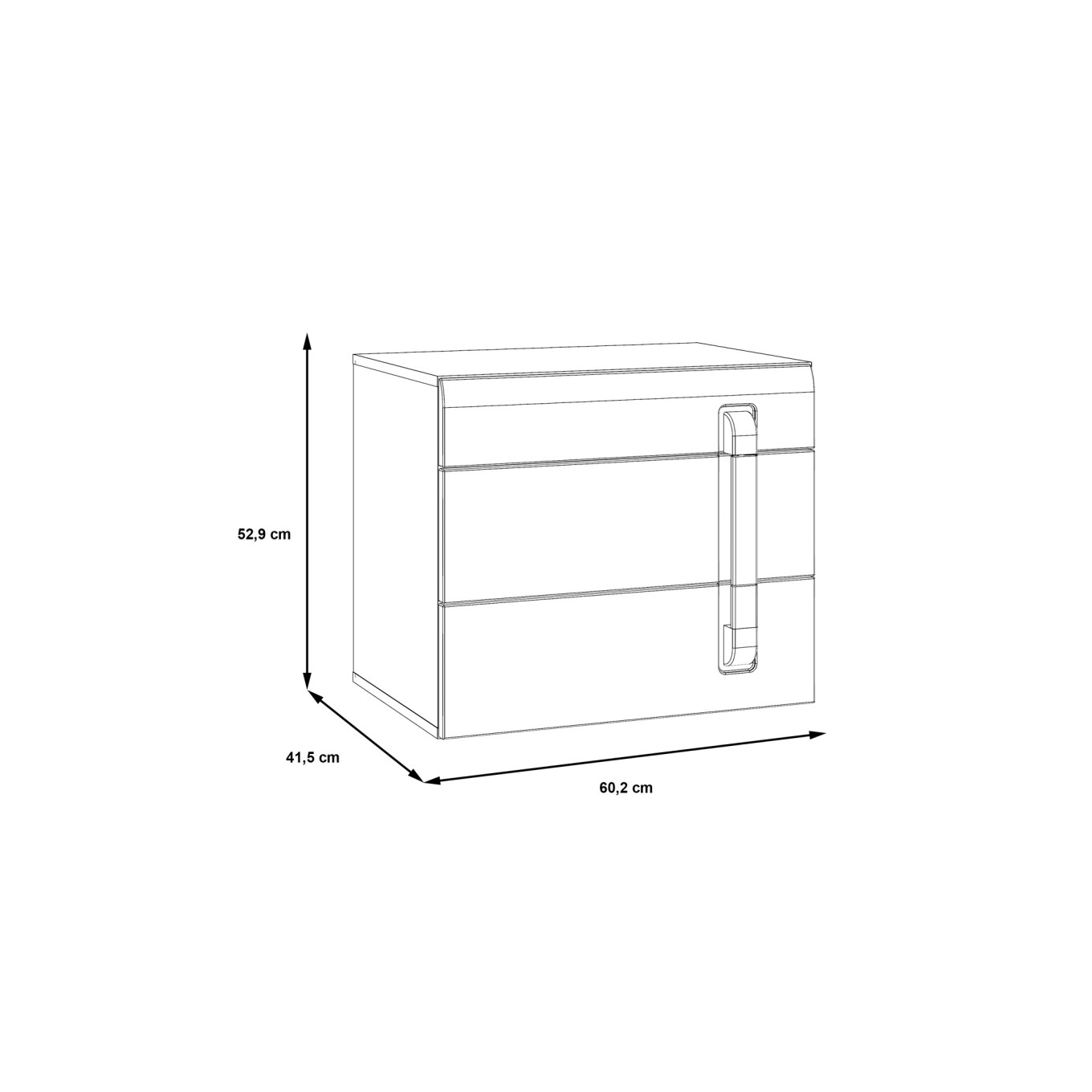 Mesa de Cabeceira Crac�via Direita