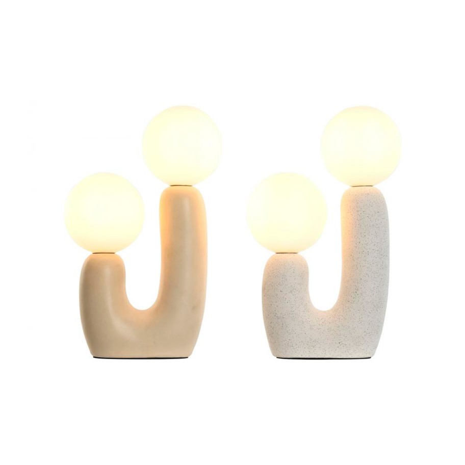 Candeeiro de Mesa Bolas em Cerâmica Cores Sortidas
