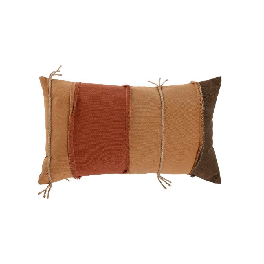Almofada Patchwork Castanho 50x30