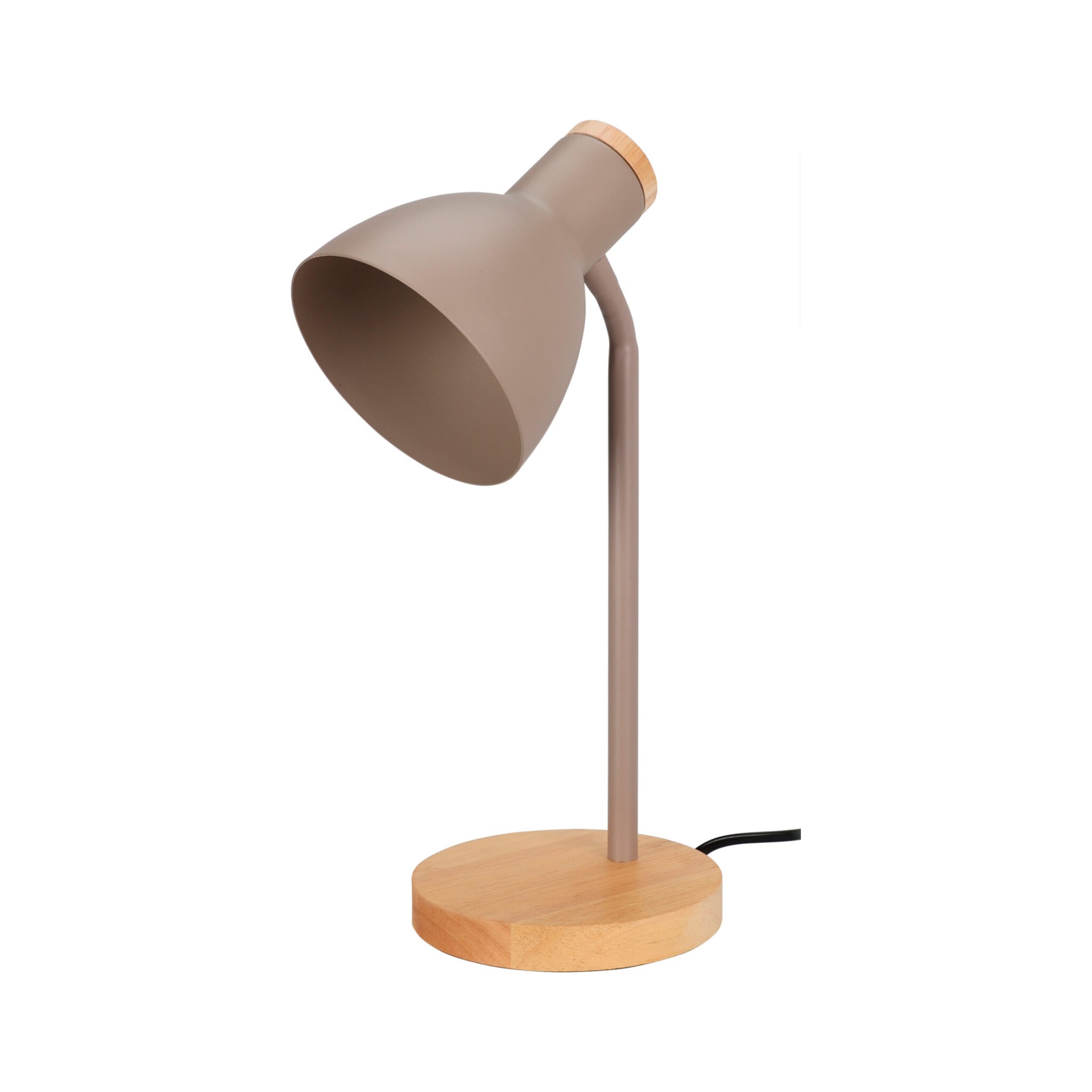 Candeeiro de Mesa/Secret�ria Metal/Madeira 36x14