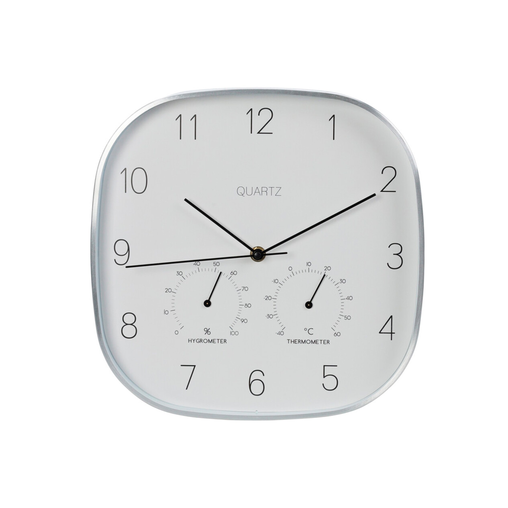 Rel�gio de Parede Alum�nio 28cm