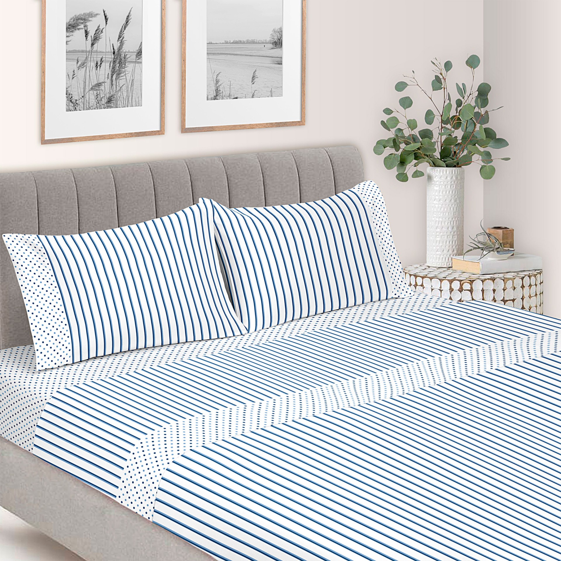 Jogo de Cama Riscas - Cama 160