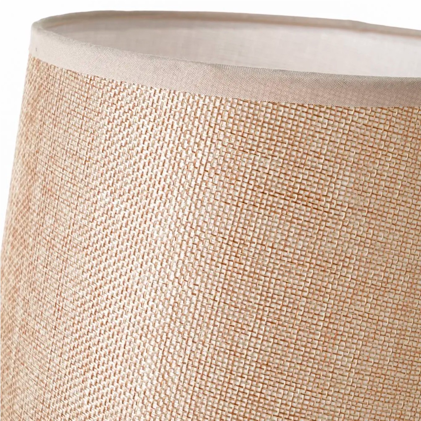 Candeeiro de Mesa em Cer�mica Castanho 20x20x31cm