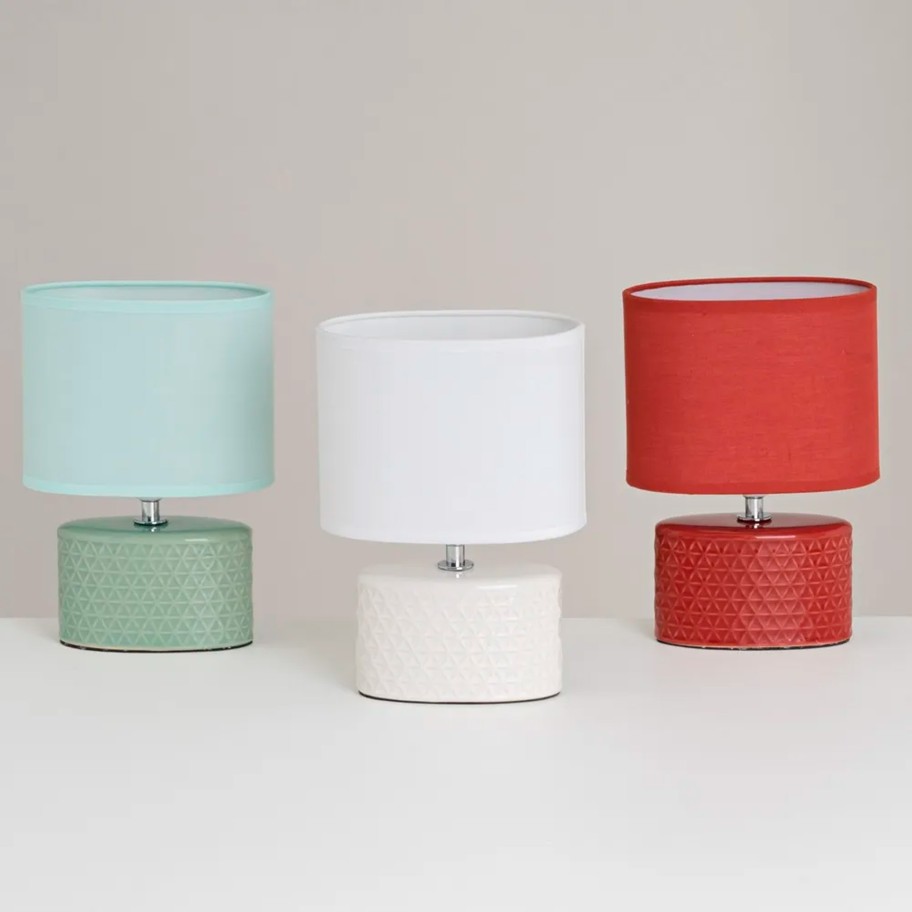 Candeeiro de Mesa em Cer�mica 17x10x24cm Cores Sortidas