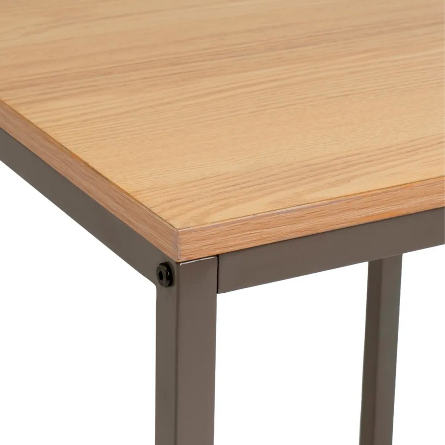 Mesa Mdf/Metal Natural/Cinza