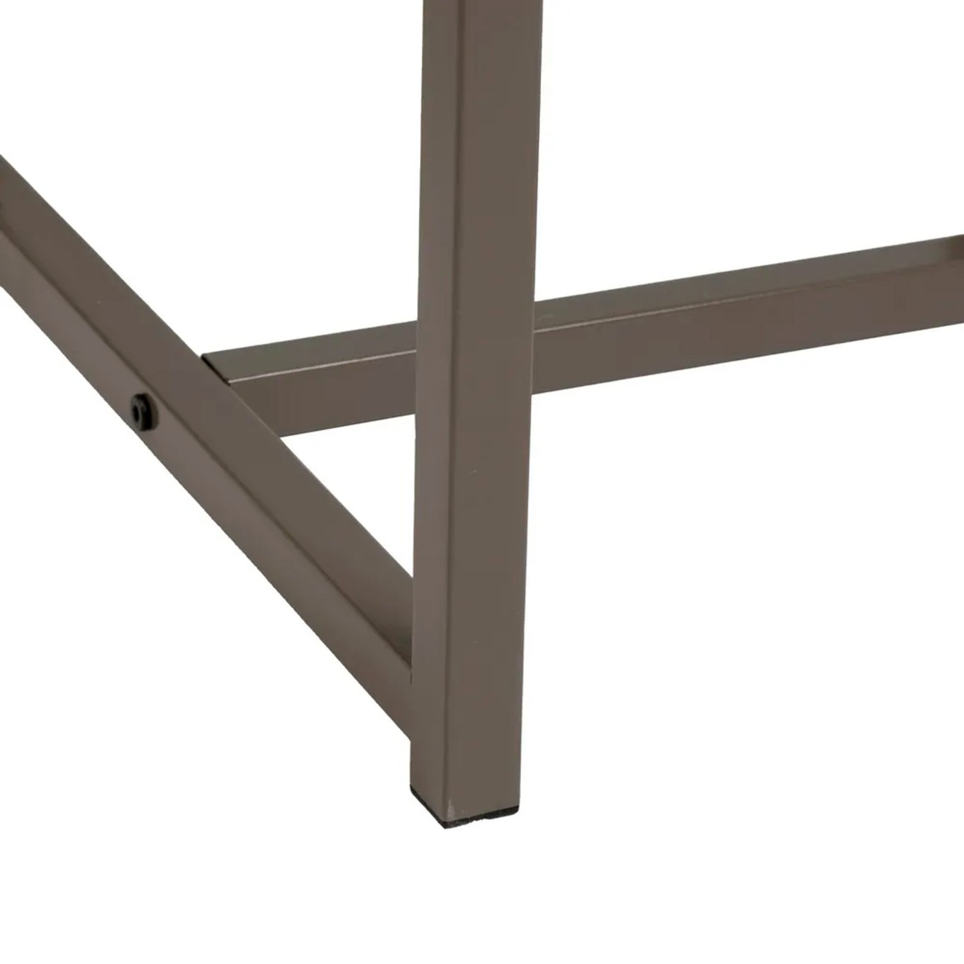 Mesa Mdf/Metal Natural/Cinza