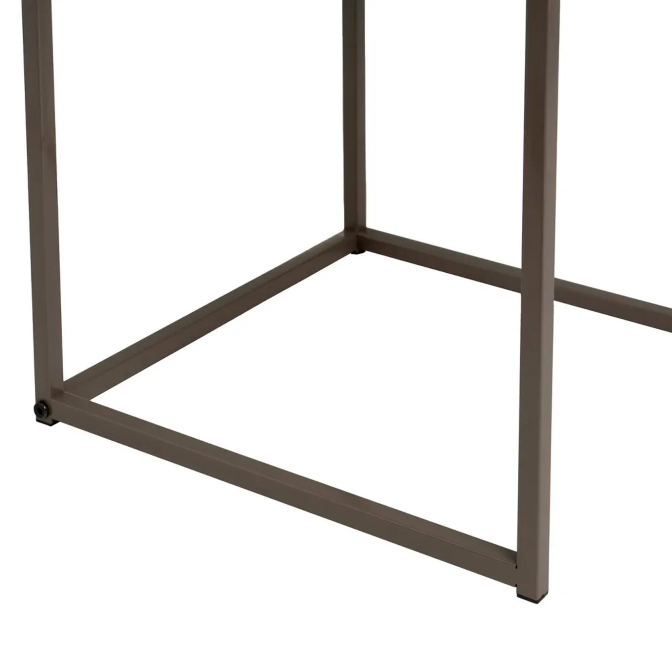 Conjunto 3 Mesas Mdf/Metal Natural/Cinza