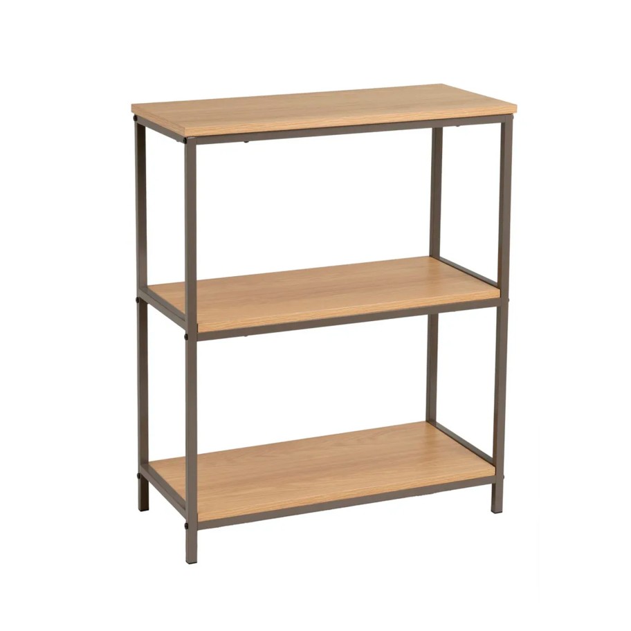 Estante Mdf/Metal 3 Prateleiras