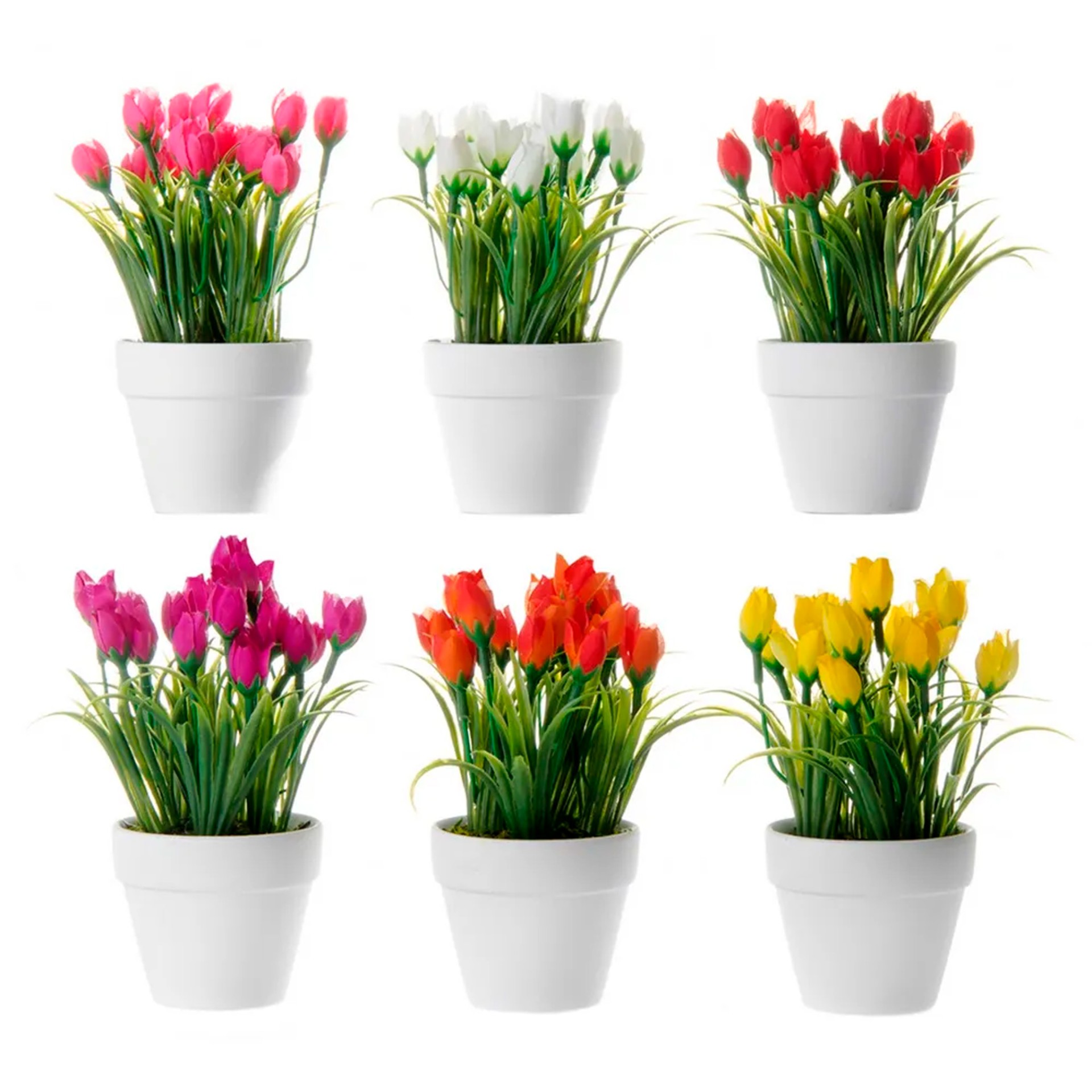 Planta Artificial Tulipa 13x13x14cm Sortida
