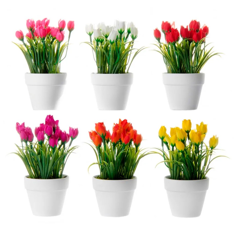 Planta Artificial Tulipa 13x13x14cm Sortida