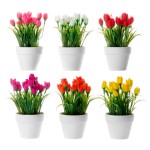 Planta Artificial Tulipa 13x13x14cm Sortida