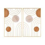 Decoração Mural Metal/Mdf 50x80cm Sortido