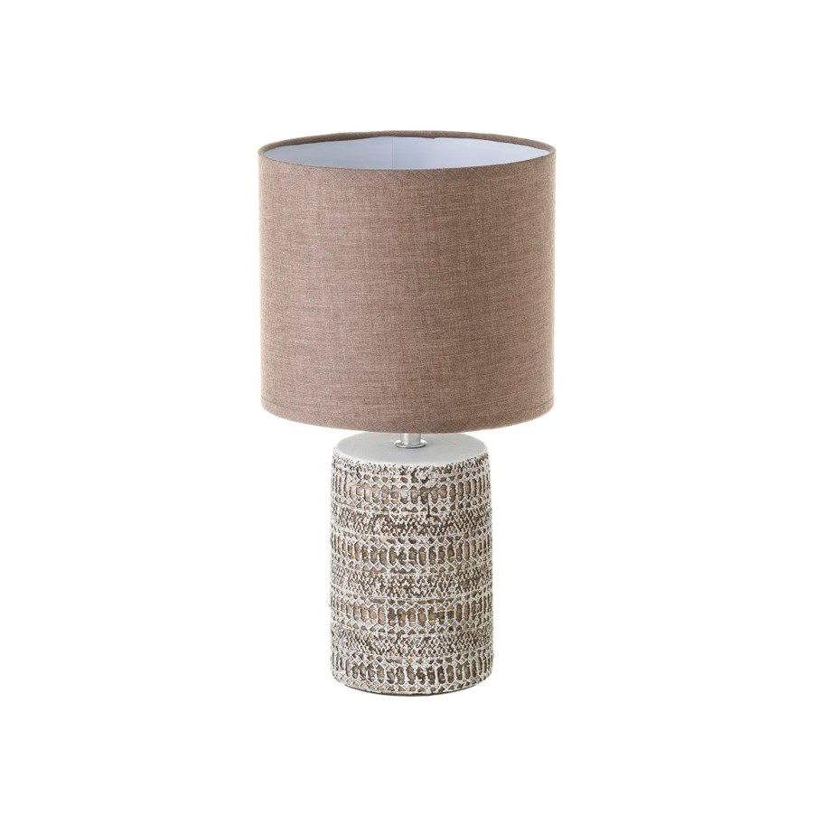 Candeeiro de Mesa Cimento com Abajur