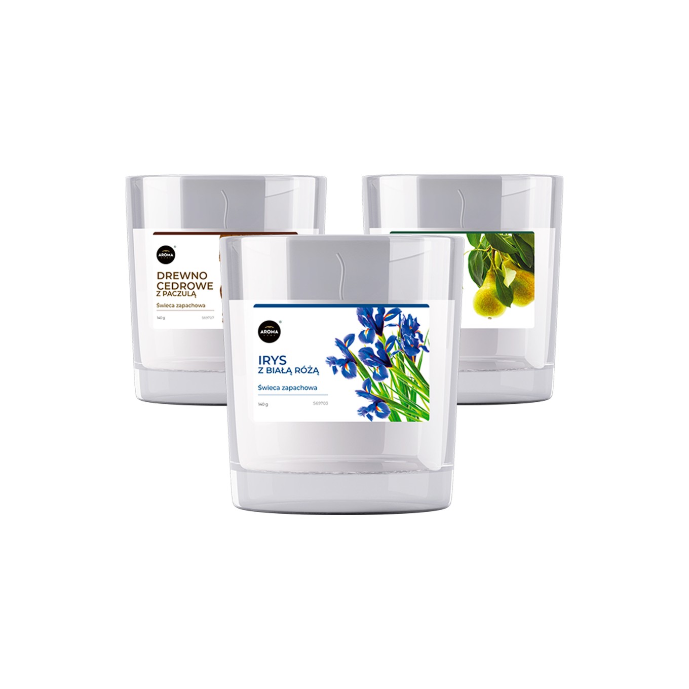 Vela Aroma Home 130g Iris and White Rose