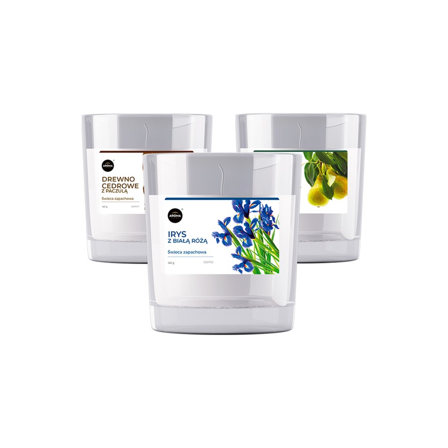 Vela Aroma Home 130g Iris and White Rose