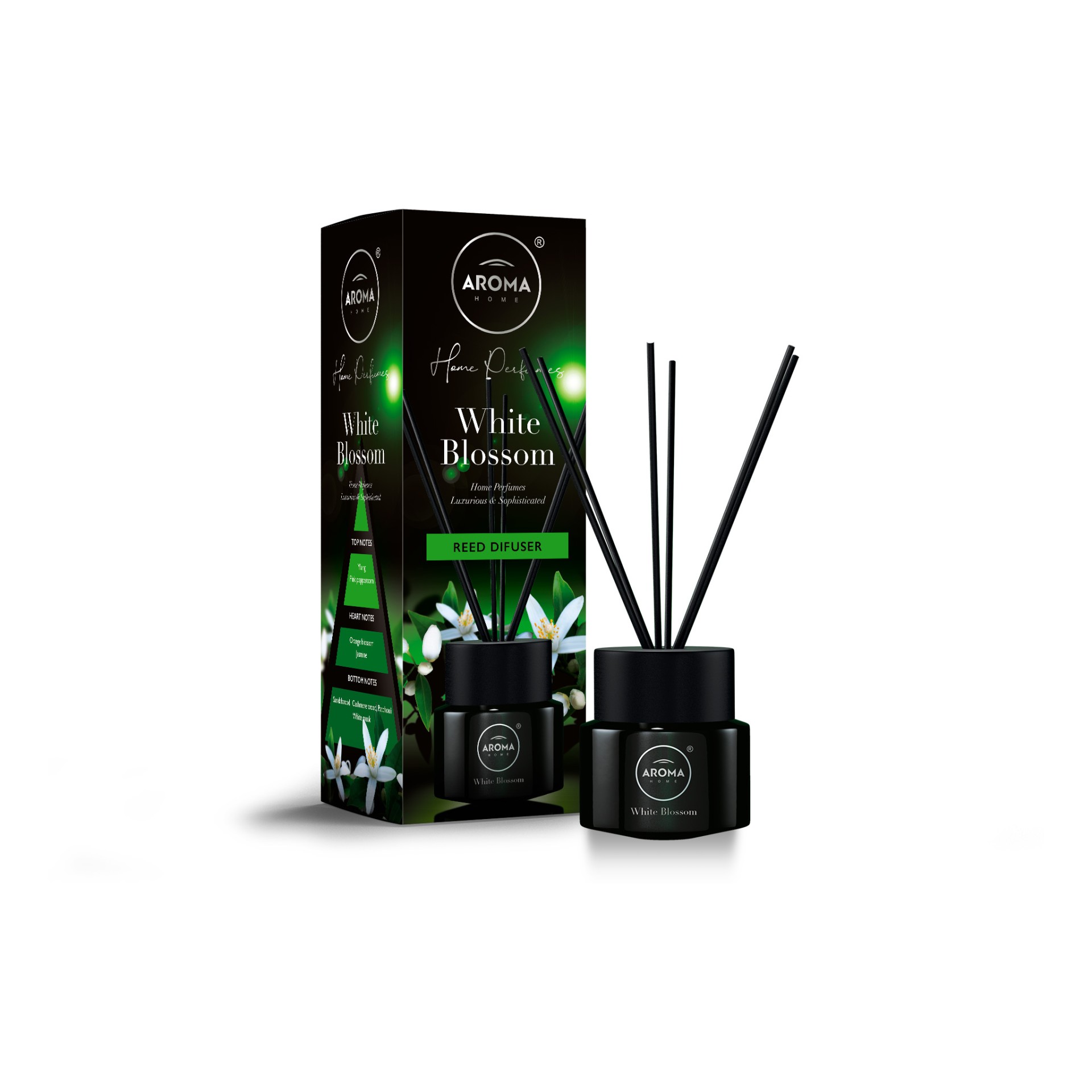 Ambientador Mikado Aroma Home Black Series 100ml White Blossom