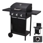 Barbecue com 3 Queimadores 106x53x102cm