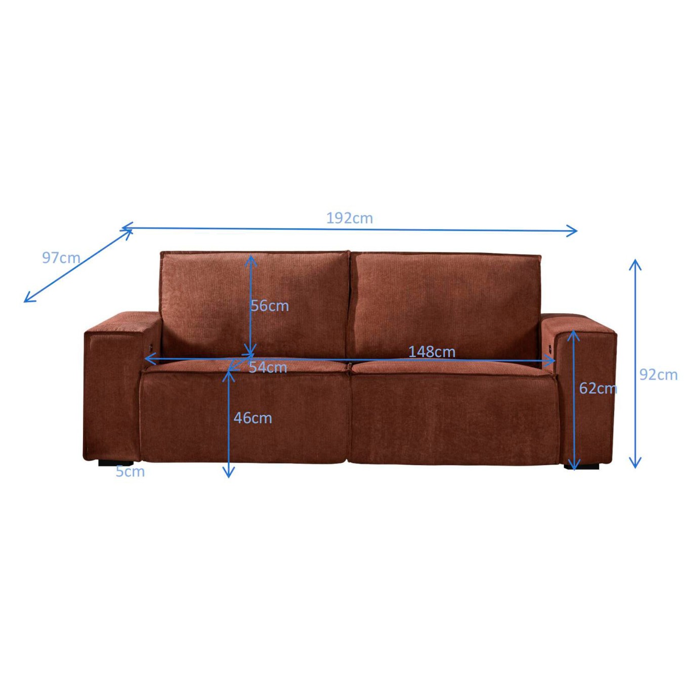 Set Sof�s 3+2 Lugares Fortine