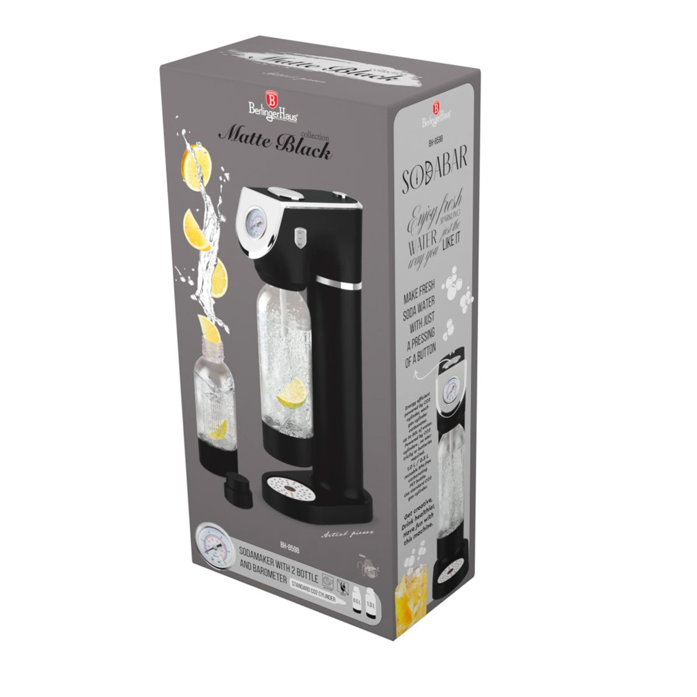 Soda Maker com 2 Garrafas e Bar�metro BH/8598
