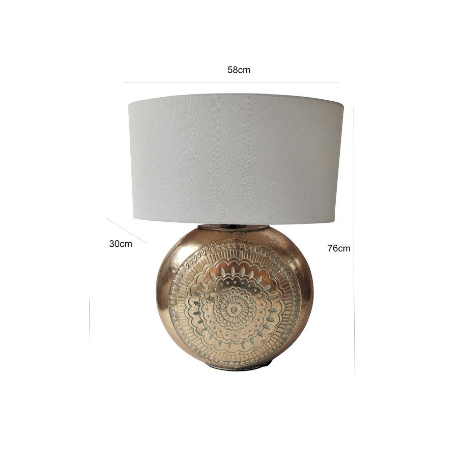 Candeeiro de Mesa Astoria Antique Ouro