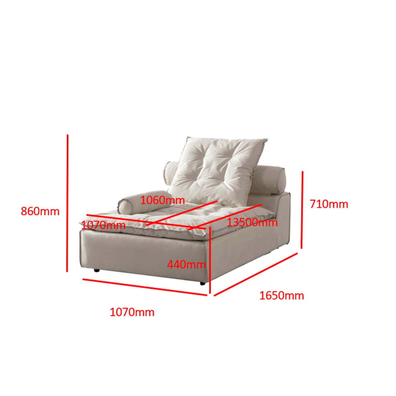 Sof� Chaise Longue Modular Beverly