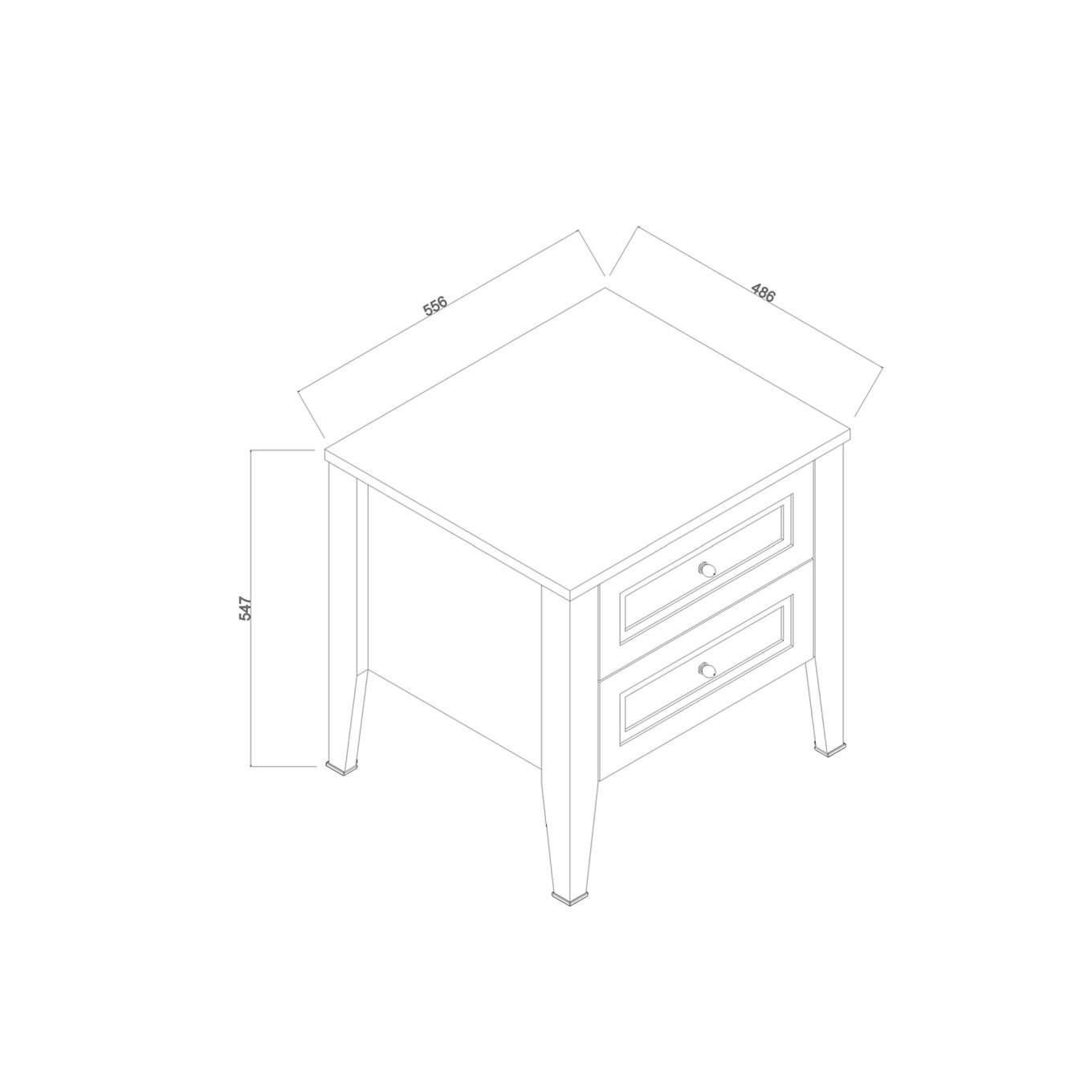 Mesa de Cabeceira Corso