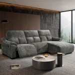 Sof� Chaise Longue Minnesota com Relax Direita