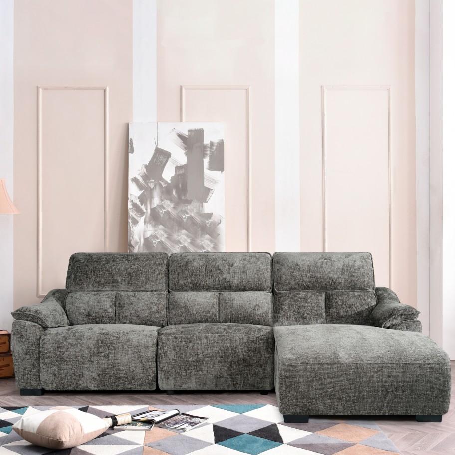 Sofá Chaise Longue Minnesota com Relax Direita