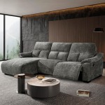 Sofá Chaise Longue Minnesota com Relax Esquerda