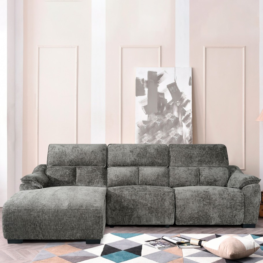 Sofá Chaise Longue Minnesota com Relax Esquerda