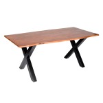 Mesa Paris em Madeira de Ac�cia com Patas X