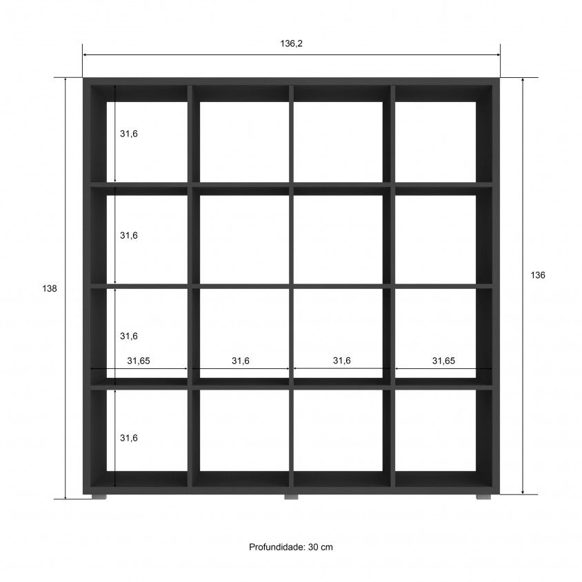 Estante Kubos Plus 16