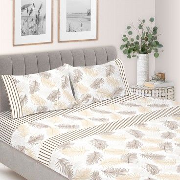 Jogo de Cama Folhas - Cama 160