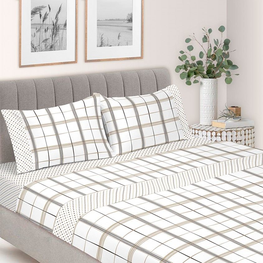 Jogo de Cama Xadrez - Cama 160