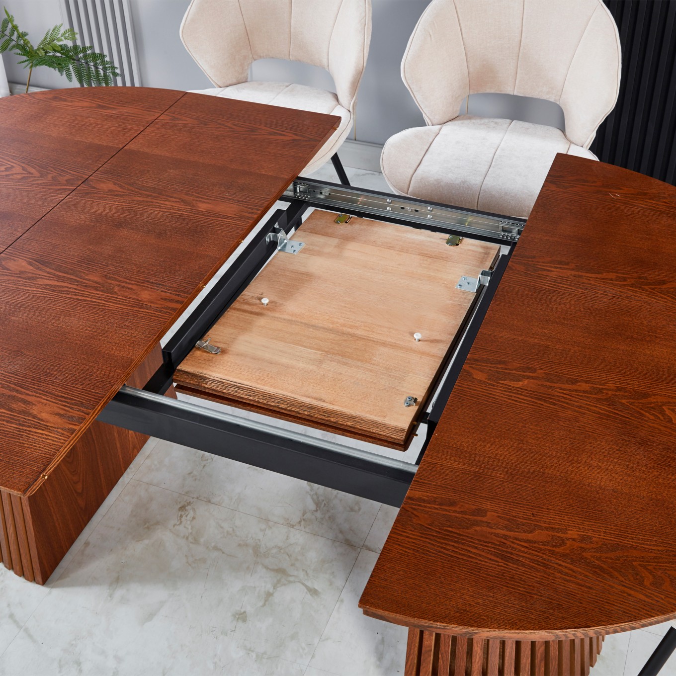 Mesa Oval Extens�vel Mura