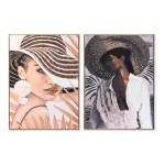 Quadro Mulher com Chap�u 103x4,5x143 Sortido 2 Modelos