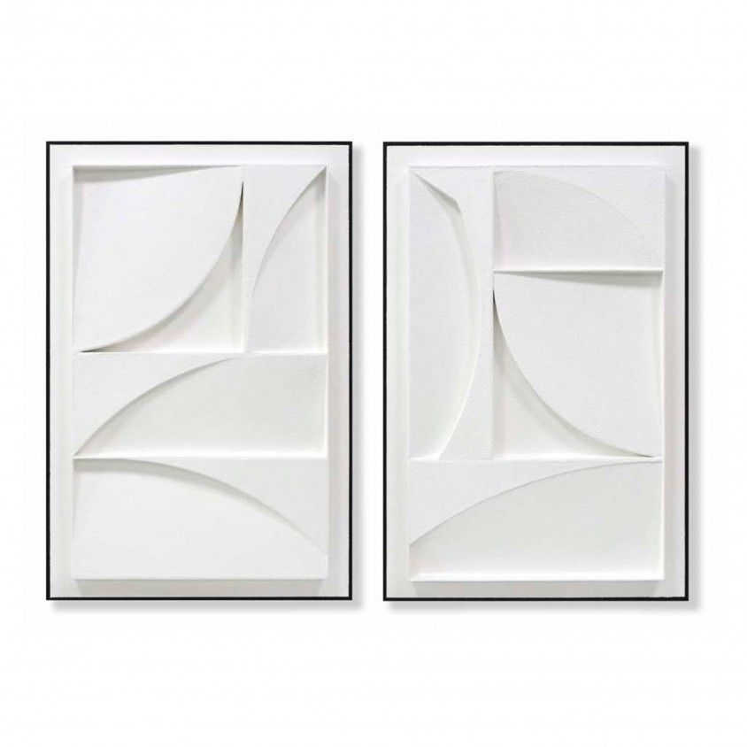 Quadro Abstrato 3D 60x6,5x90 Sortido 2 Modelos