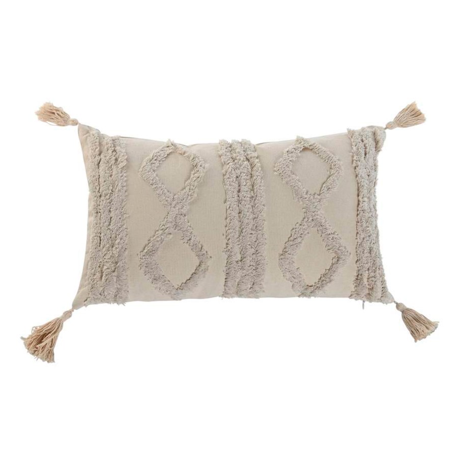 Almofada Creme Algodão/Poliester 380g 50x30