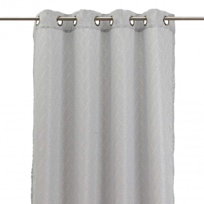 Cortina Jacquard & Fibra Brilhante Chuva
