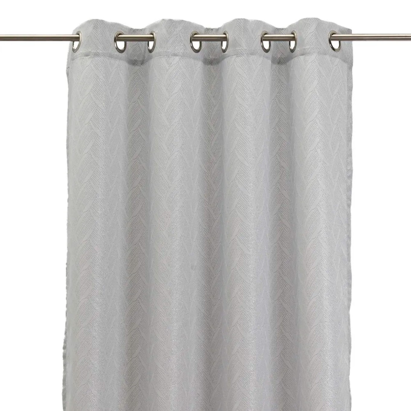 Cortina Jacquard & Fibra Brilhante Chuva