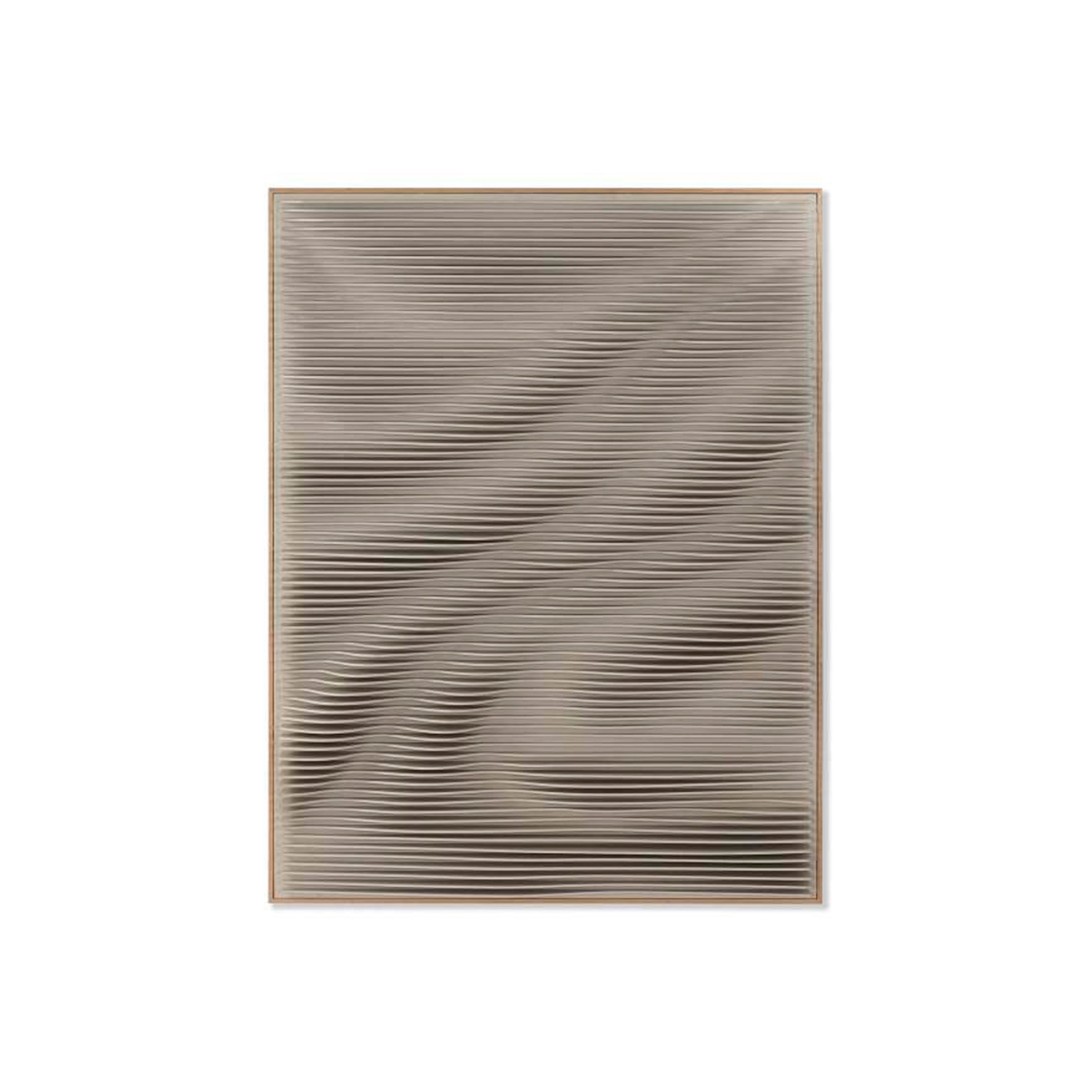 Quadro Ondas 3D 75x9x100 Bege