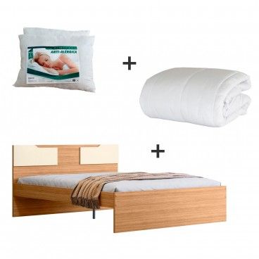 Cama de Casal Evo + Edredo + 2 Almofadas