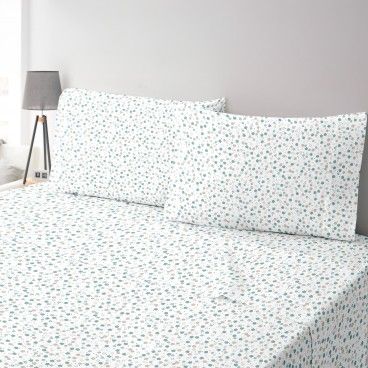 Jogo de Cama com Capa Percal Trevo - Cama 180 Jogo de Cama com Capa Percal Trevo - Cama 180