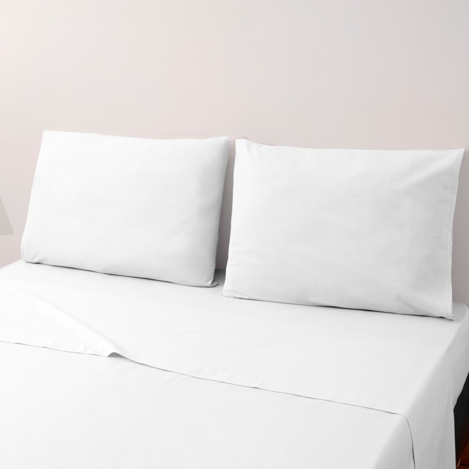 Jogo de Cama com Capa Percal Liso - Cama 100