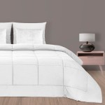 Edredão Branco Liso - Cama Individual