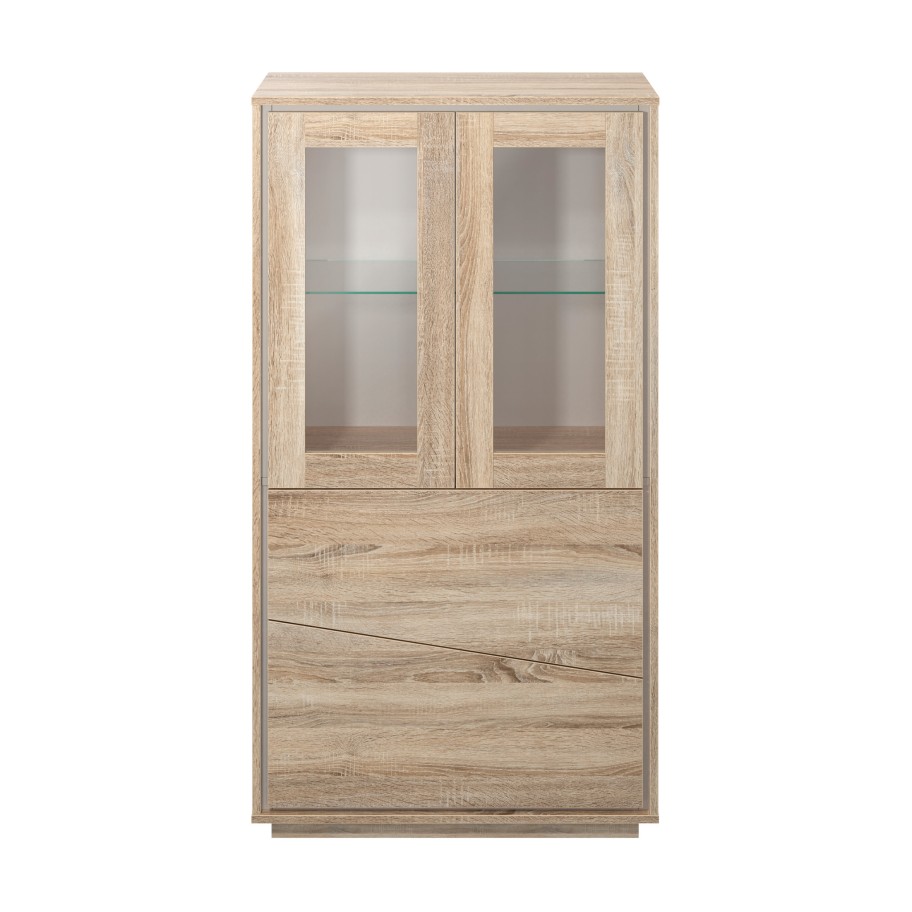 Arm�rio Cristaleira Zurique II (2 Portas + 2 Gavetas)