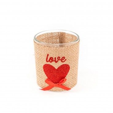 Porta-Velas Corao com Lao