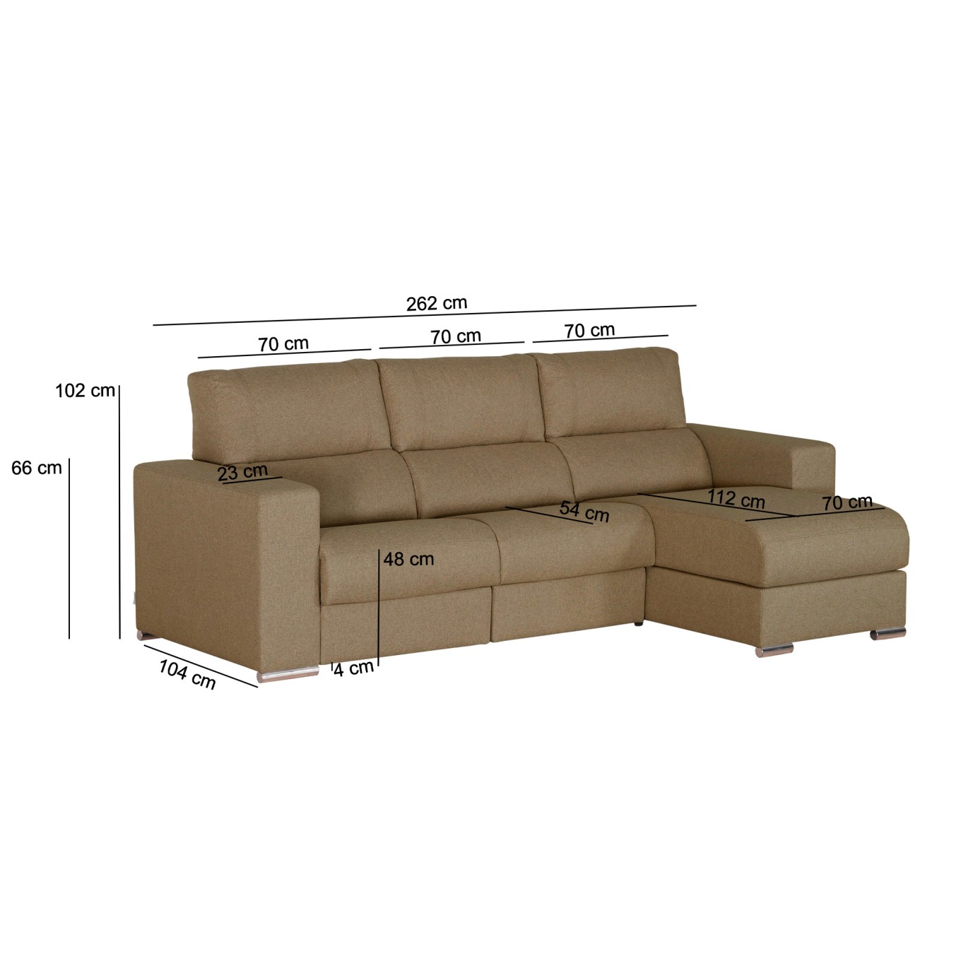 Sof� Chaise Longue Washington com Relax El�trico