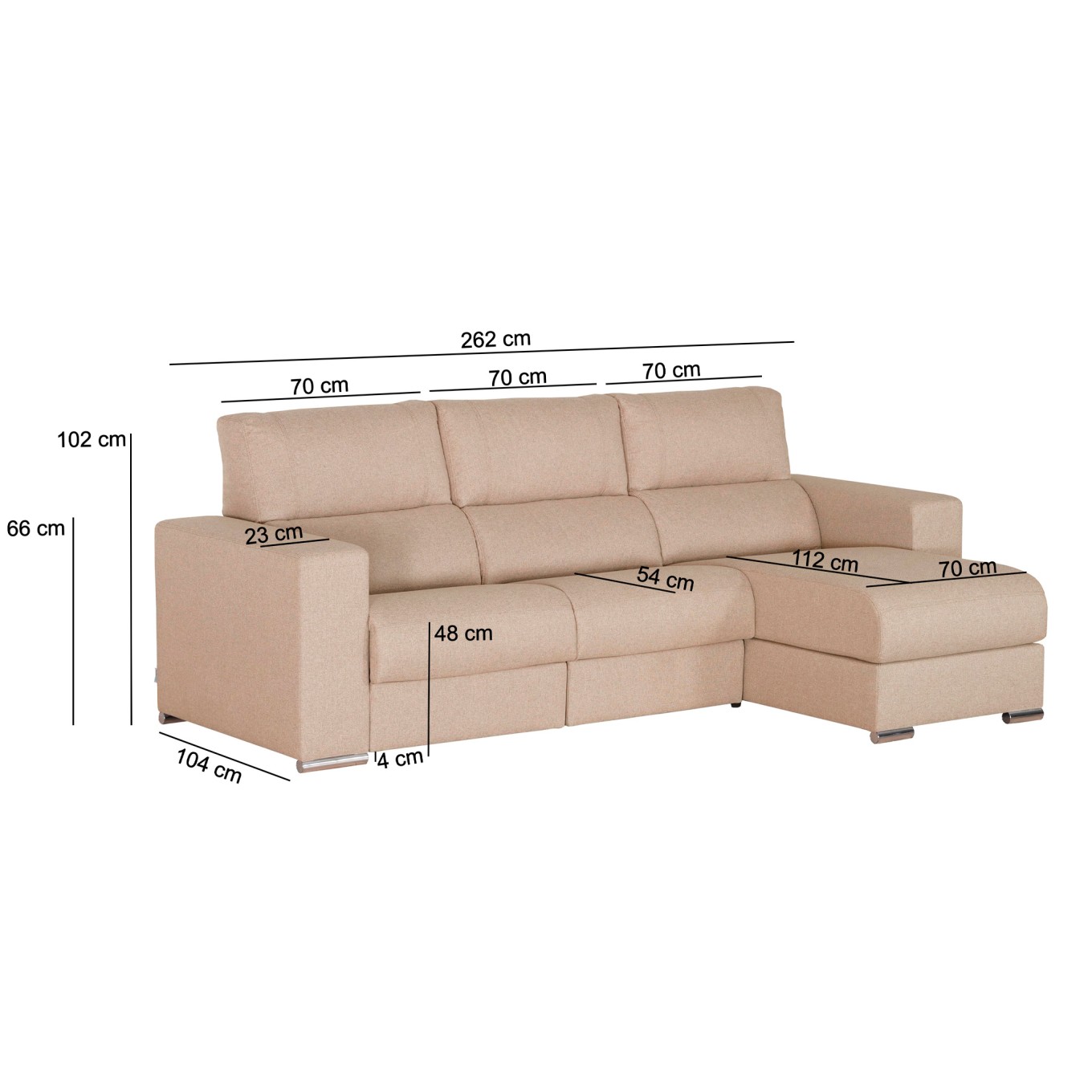 Sof� Chaise Longue Washington com Relax El�trico