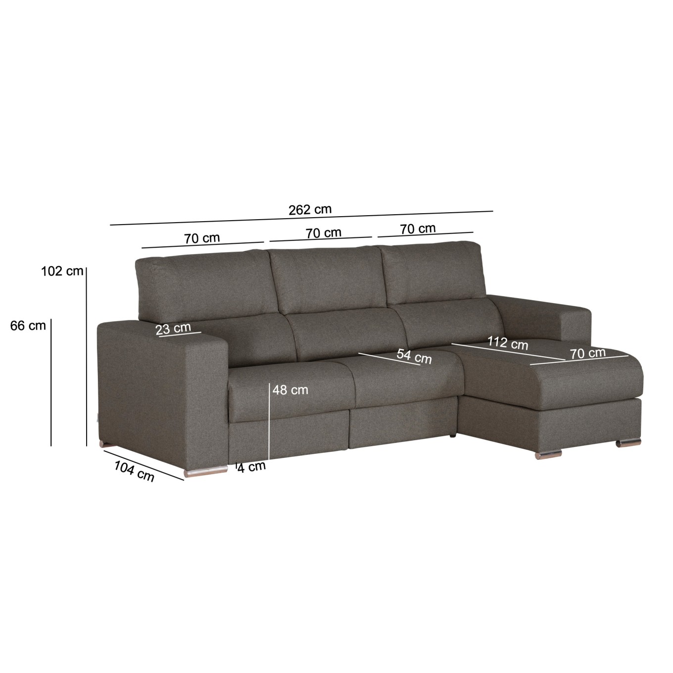 Sof� Chaise Longue Washington com Relax El�trico